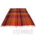 Lorenzo Cana Couverture en Laine de 100% Laine – Couvre-lit  jeté de canapé ou Plaid - Confortable en Orange Violet Rouge Jaune - B0731MD8HD